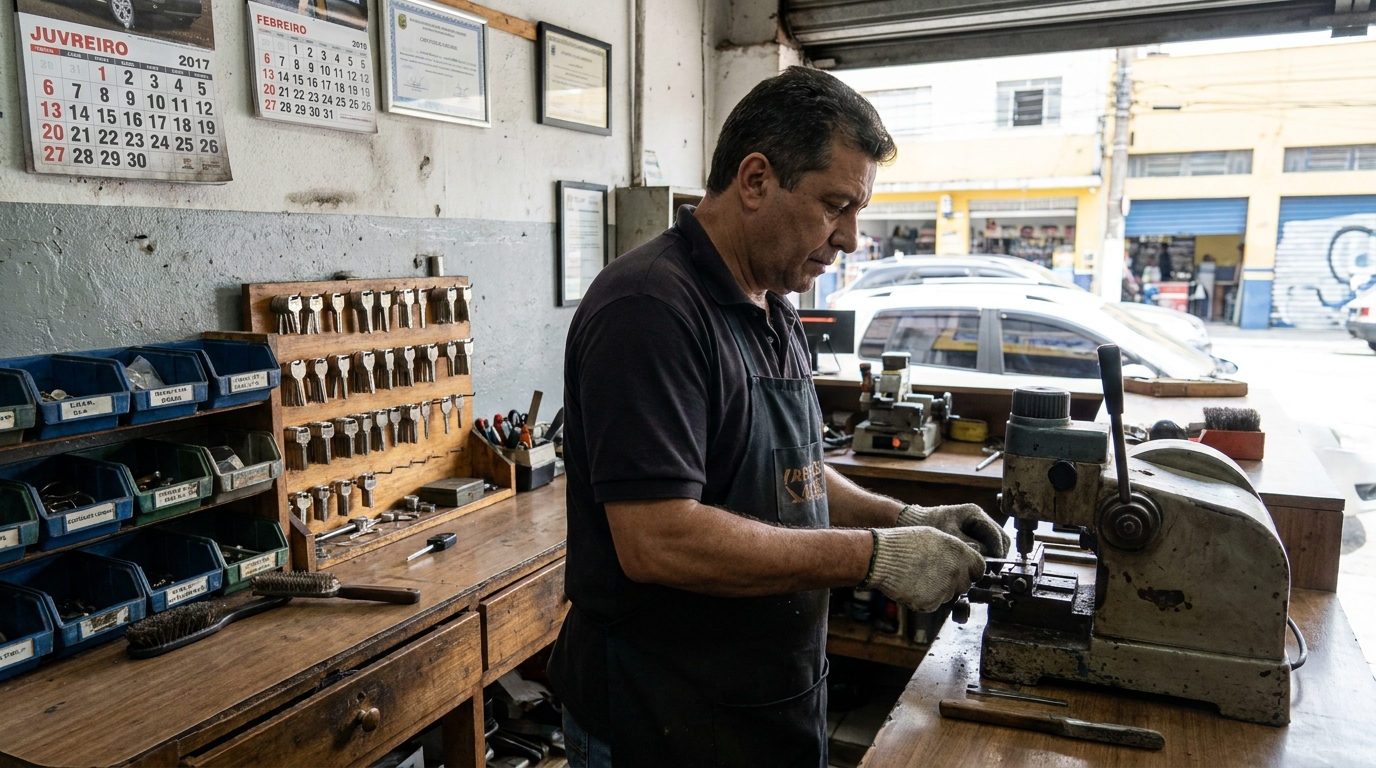 Chave Presencial (Smart Key) no Centro, Santo André‑SP